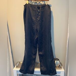 Perry Ellis Men’s Black 100% Silk Lounge Sleep Pants Sz L